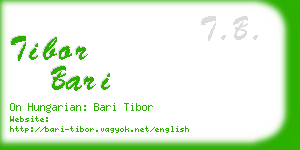 tibor bari business card